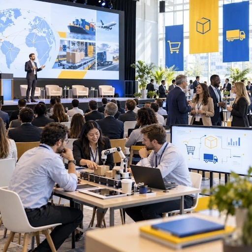 Professionnels réunis lors d’un événement logistique à Paris