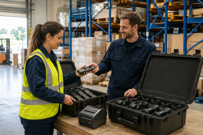 Terminaux mobiles, scanners et imprimantes disponibles à la location chez Bipéo
