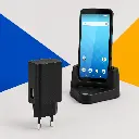 Terminal Unitech EA530 raccordé à l’adaptateur secteur 1010-900074G