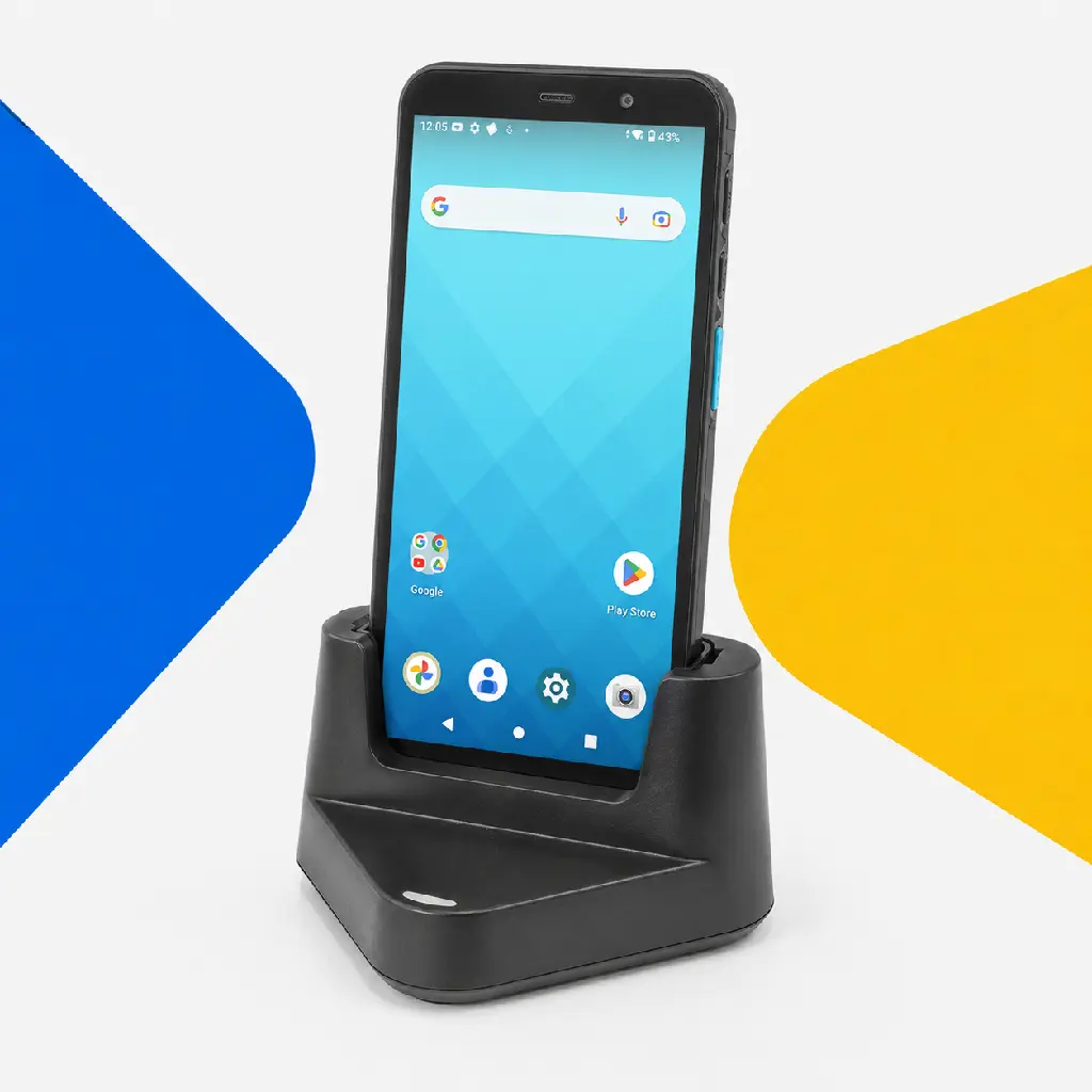 Terminal Unitech EA530 installé dans le socle de charge 5000-900129G