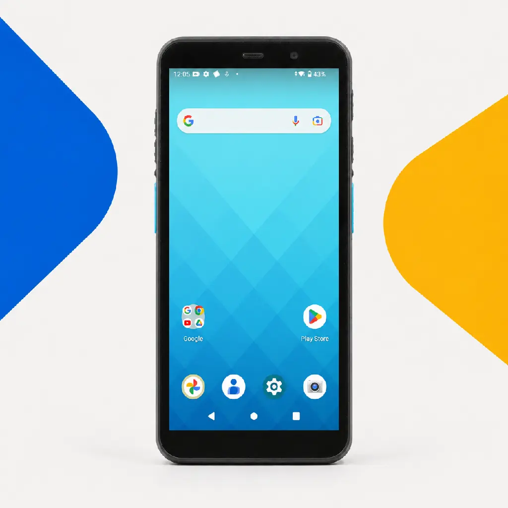 Vue de face du terminal mobile Unitech EA530 sous Android 15
