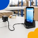 Câble USB-C Unitech 1550-905908G raccordé à un terminal EA530 ou EA660